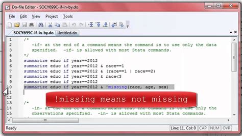 if stata|Stata Command Modifiers: if, in, by, bysort, Qualifiers .